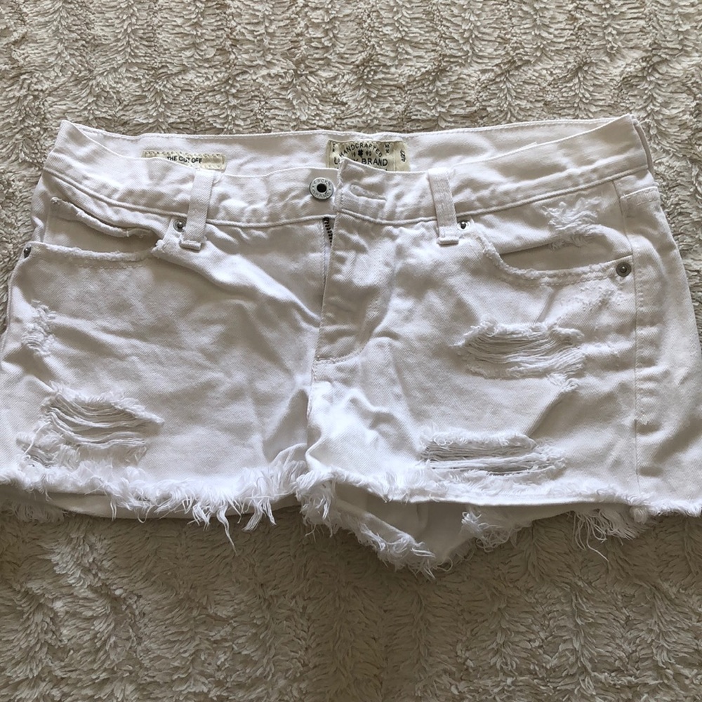 Lucky Brand White Cut-Off Shorts